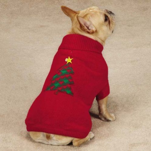 Christmas tree dog's xmas jumper