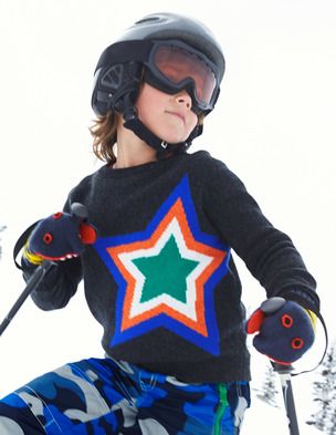 Child's winter jumper. Variety of colours with star design.