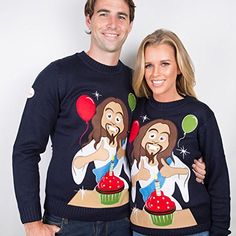 Birthday Jesus unisex Christmas jumpers Matching Christmas Jumpers Christmas Jumpers