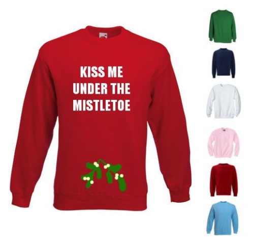 Kiss me under the mistletoe Christmas jumper