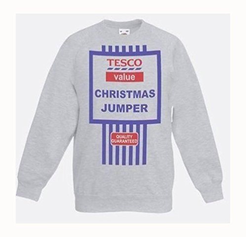 Tesco value men's novelty Christmas jumper.