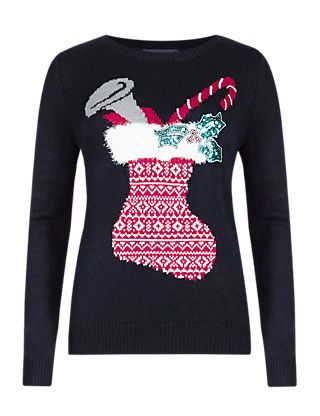 Christmas stocking ladies jumper Christmas Jumpers Women s Christmas Jumpers Christmas Jumpers