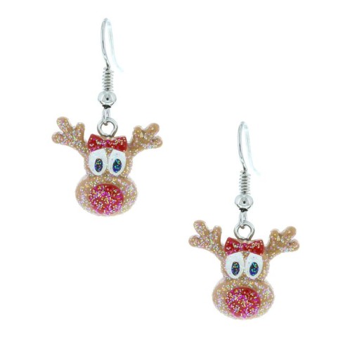 Women's rudolf earrings.