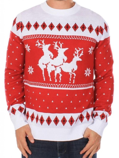 Menage A trois rude Christmas jumper.