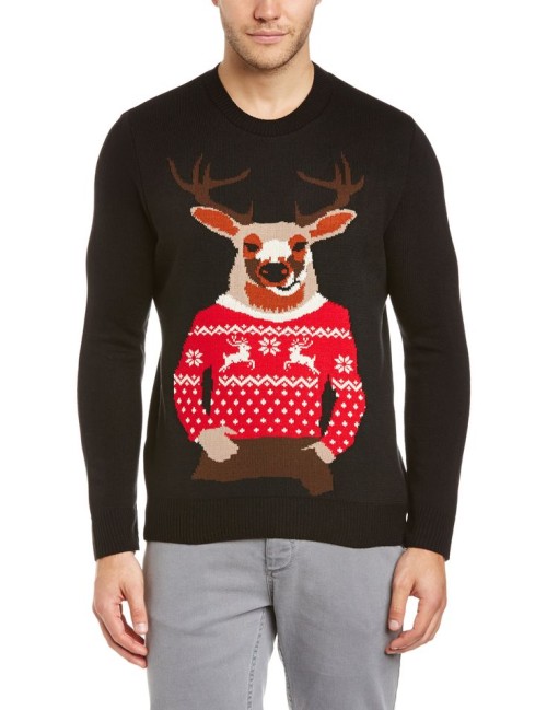 Reindeer wearing a Christmas jumper, Christmas jumper.