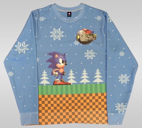 Sonic the hedgehog Christmas jumper.