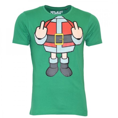 Rude Christmas elf t-shirt.