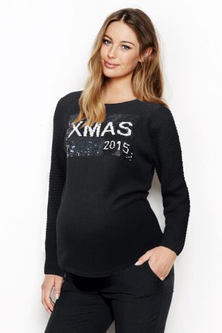 Christmas maternity jumper