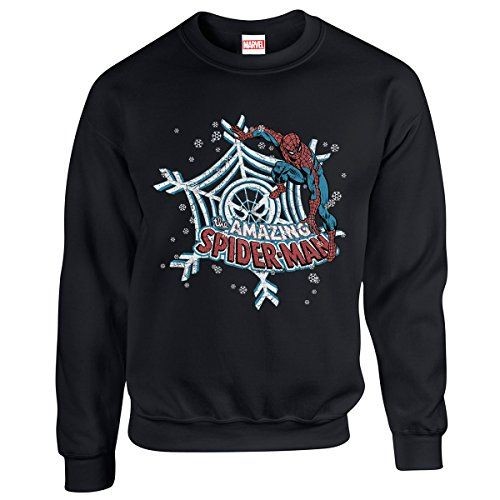 Amazing Spiderman Christmas cobweb jumper