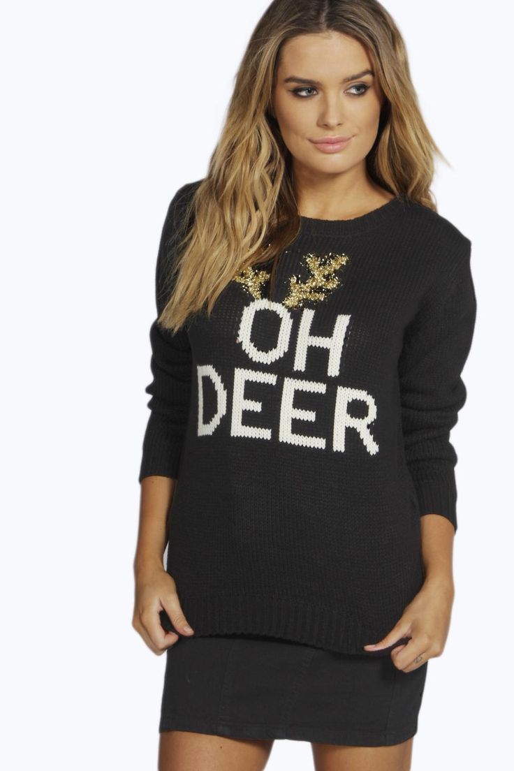 "Oh deer" women's Christmas jumper