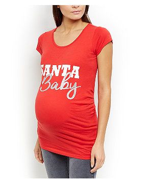 Santa Baby maternity Christmas jumper