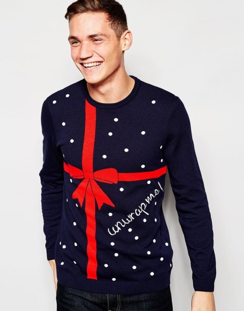 Unwrap me men's Christmas jumper