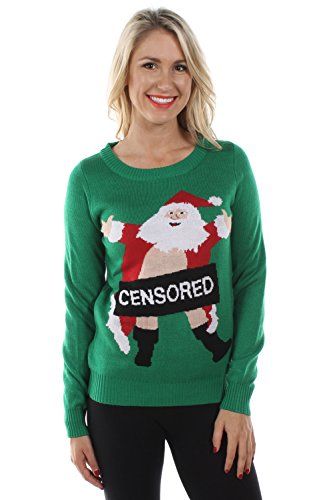 Censored - rude Santa Christmas jumper