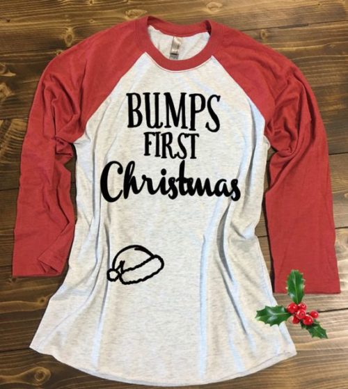 Bump's first Christmas maternity jumper