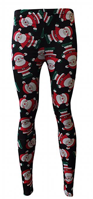 Christmas leggings with Santa design