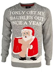 I only get out my baubles once a year - rude Christmas jumper