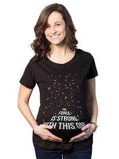 The force is strong in this one - Christmas maternity t-shirt