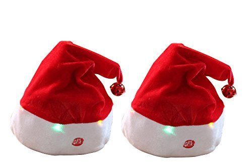 Dancing Christmas hats, twin set