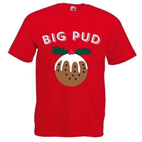 Big pud - Dad size Christmas t-shirt for fathers. Matches with little pud t-shirt