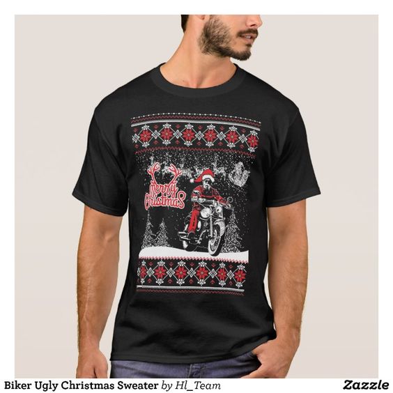 Christmas biker jumper shop