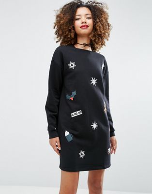 Christmas badges dress