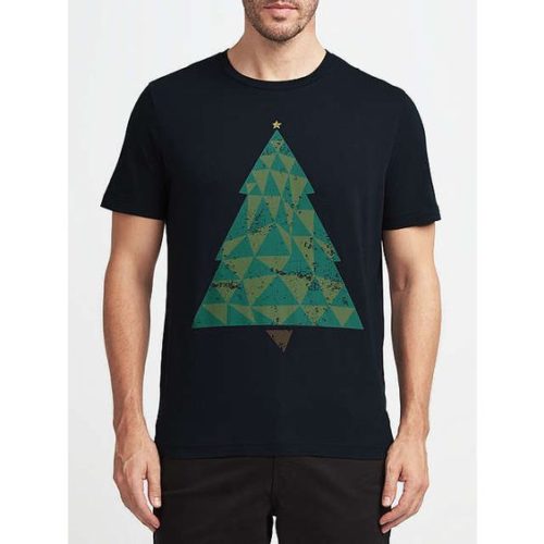 Christmas tree festive t-shirt for men