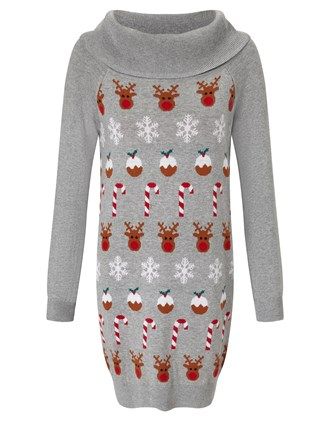 long christmas jumper dress