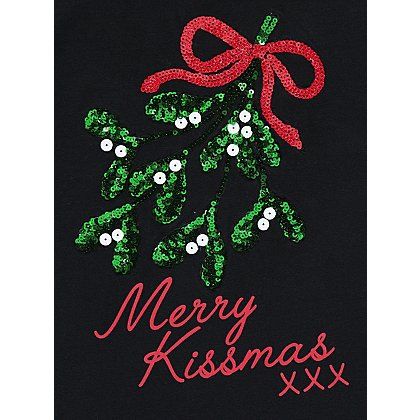 Maternity sequinned Christmas top