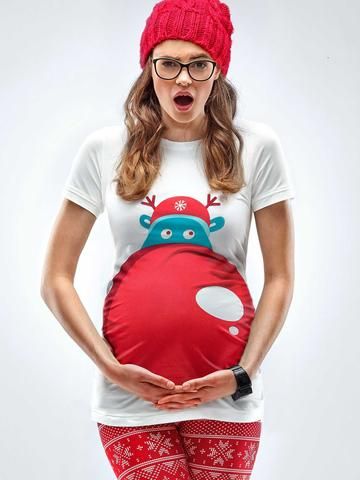 Rudolf nose maternity t-shirt
