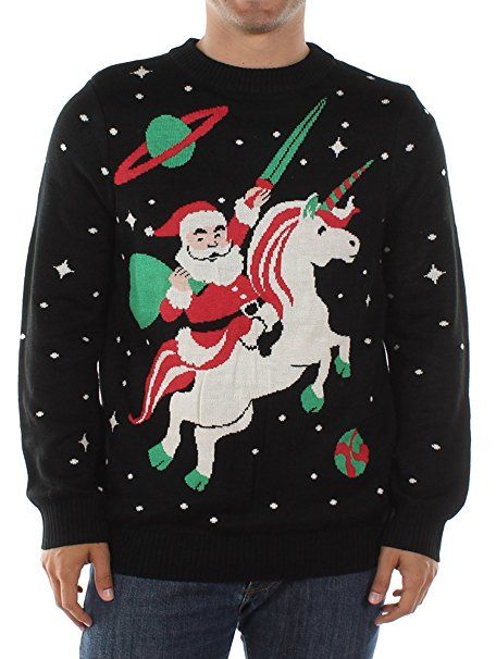 Santa unicorn design Christmas jumper