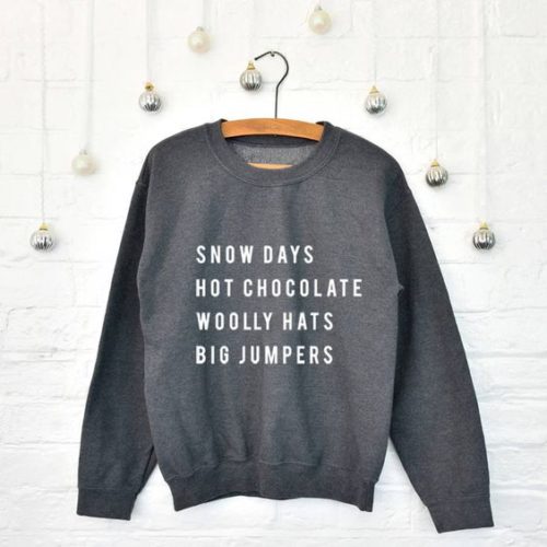 Snow days, cosy days Christmas jumper