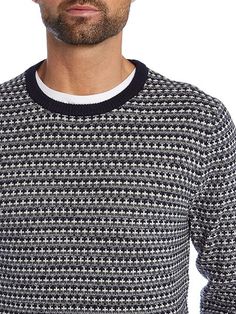 Texture stitch mens winter woolly