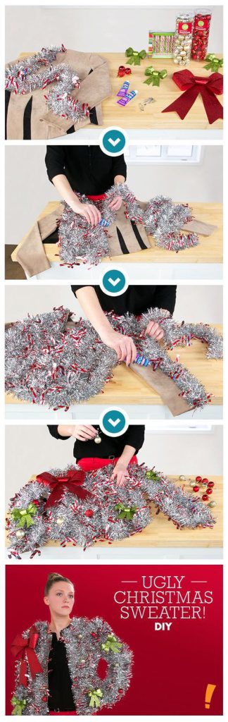 DIY ugly Christmas sweater, for women