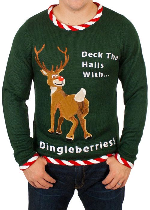 Men's Rude Rudolph Dingleberries Christmas Sweater in Green ⋆ Festified Christmas  jumpers and knits, Green Christmas jumpers, Reindeer design Christmas  jumpers, Rude Christmas Jumpers, Rude design Christmas jumpers ⋆ Christmas  Jumpers