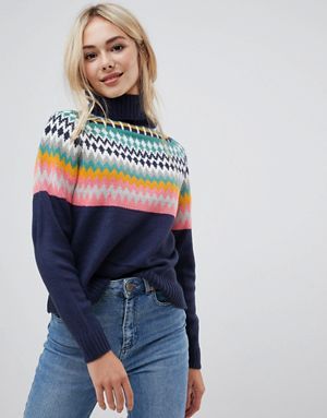 Navy fairisle jumper ⋆ ASOS Christmas jumpers and knits, Blue Christmas ...