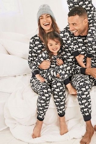 Polar Bear Matching Family Pyjamas ⋆ Merry Christmas Jumpers