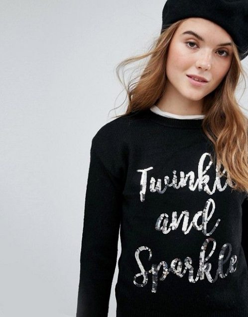 Twinkle and Sparkle sequin jumper ⋆ ASOS Christmas jumpers and knits ...
