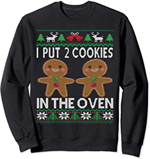 I put two cookies in the oven - maternity jumper
