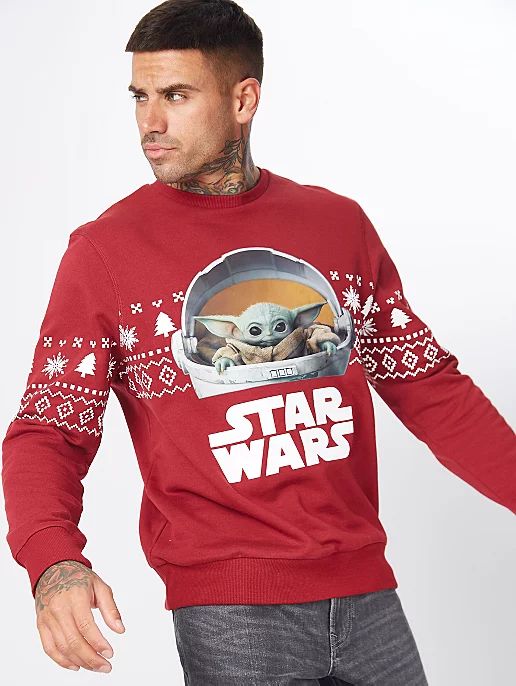 Weihnachten Jumper hässlichen Strickjacke Fair Isle Idee Star Wars Stormtroopers Men's Knitted Jumper Official Merchandise