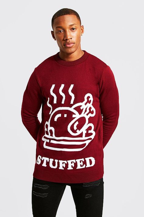 get stuffed funny Christmas jumper