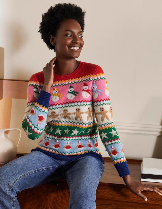 Fairisle design Christmas jumper from Boden ⋆ Boden Christmas