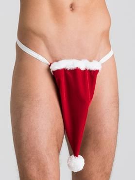 Christmas hat thong