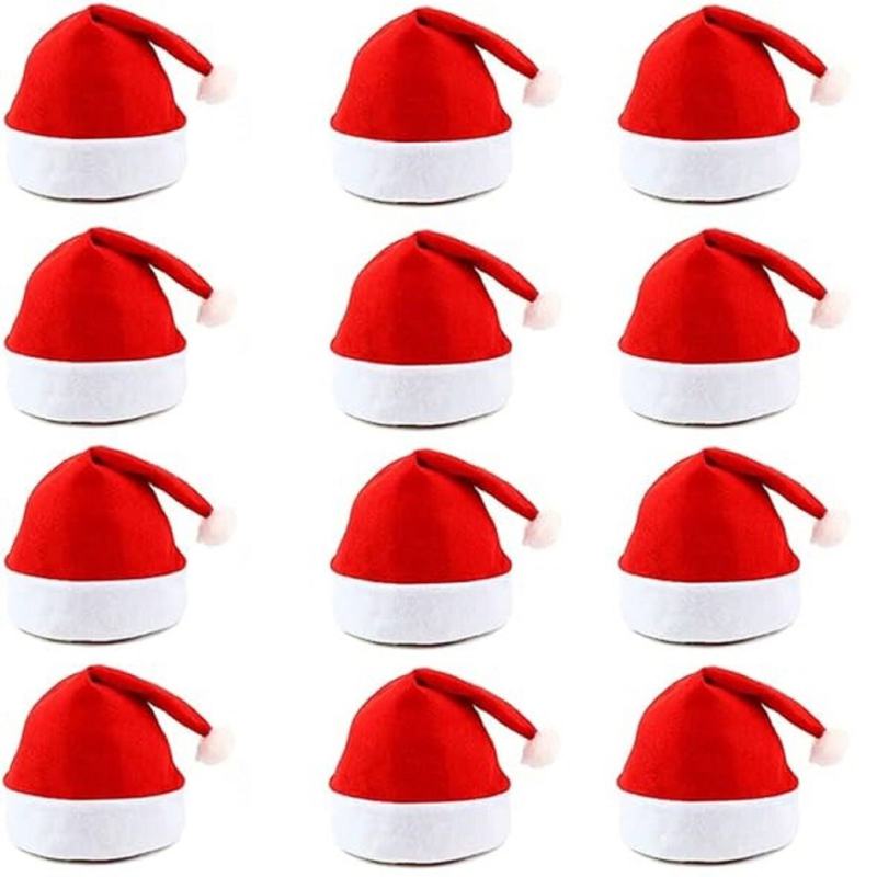 12pack Santa Hats Christmas Party Hats Fancy Dress Christmas Hats from Debenhams