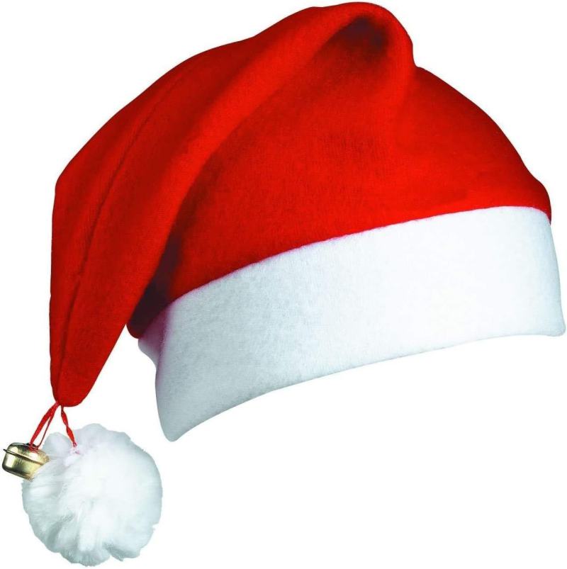 12pcs Deluxe Christmas Santa Hats with Bell Xmas Eve Fancy Dress Fun Party Celebration Accessories from Debenhams