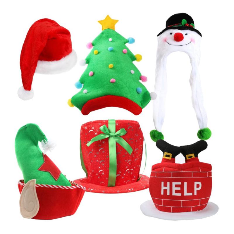 6 Pack Christmas Hat Set from Debenhams