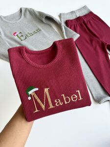 Adult Christmas Santa Hat Personalised Loungewear Baby Toddler from Not On The High Street