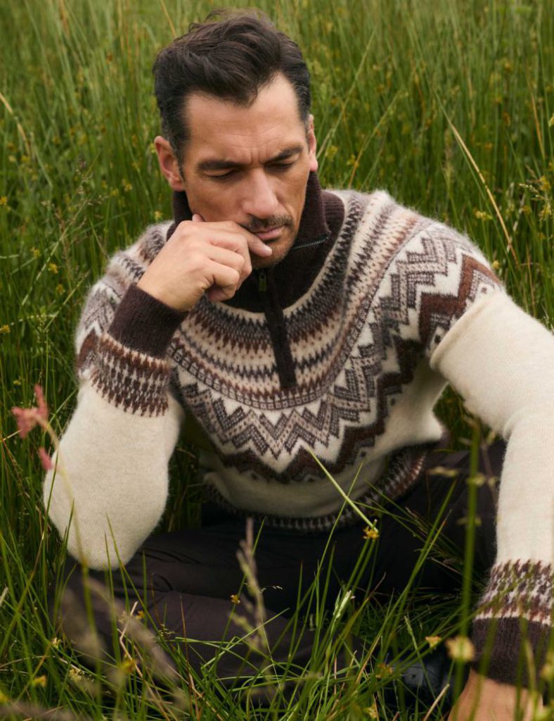 Alpaca Blend Fair Isle Half Zip Jumper Christmas jumper from Marks & Spencer