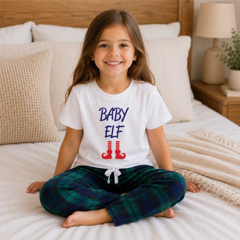 Baby Elf Pyjamas Children Tartan Trouser Bottoms Pyjama Set Christmas from Debenhams