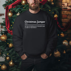 Bah Humbug Anti Festive Christmas Jumper from Not On The High Street