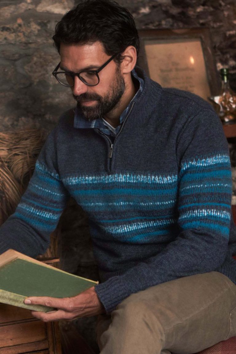 Bertie Fair Isle 1/4 Zip Jumper Christmas jumper from Debenhams